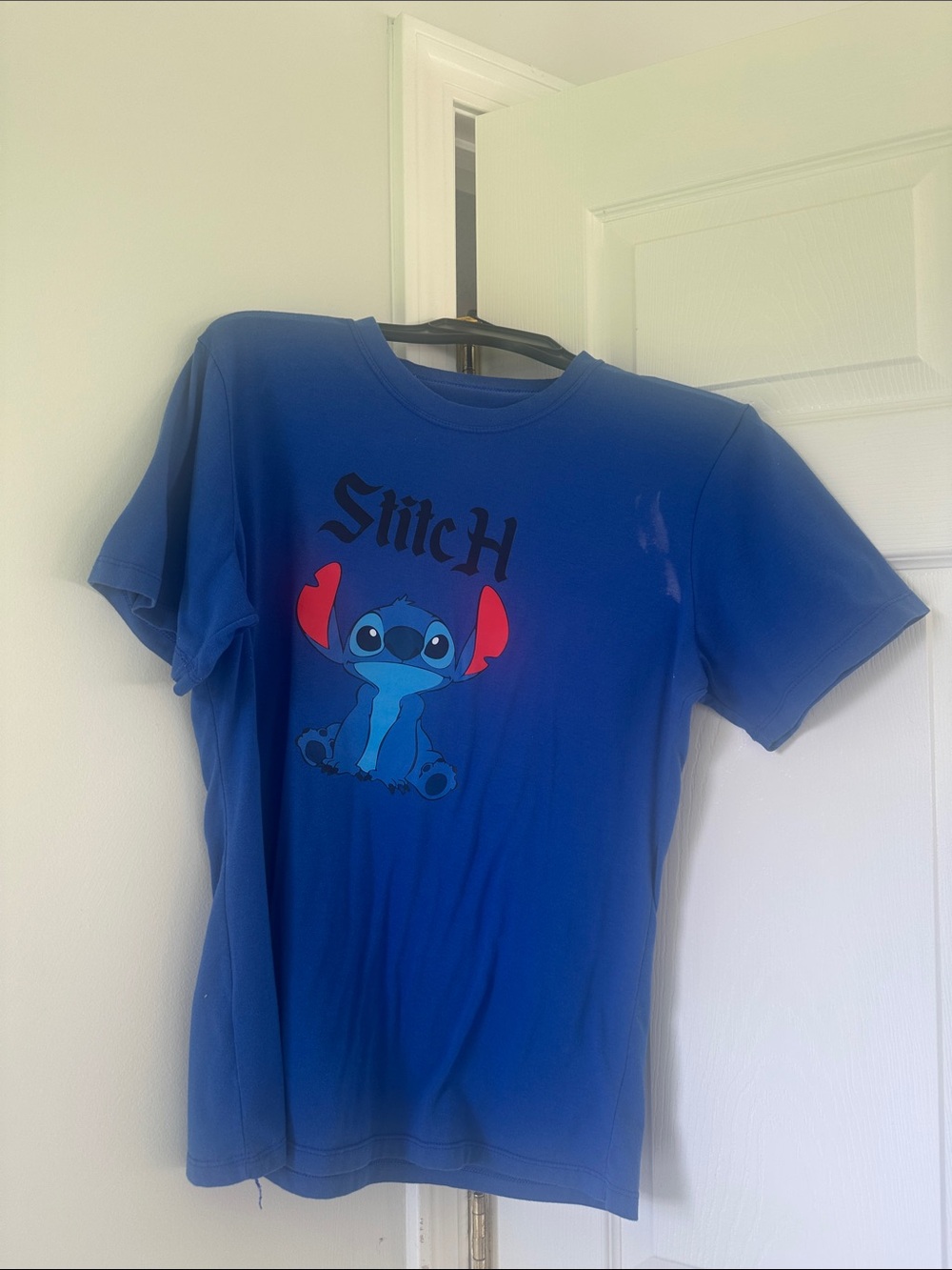 Stitch Graphic Tee for women- Blue